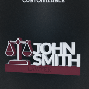 Customizable Legal Profession Sign