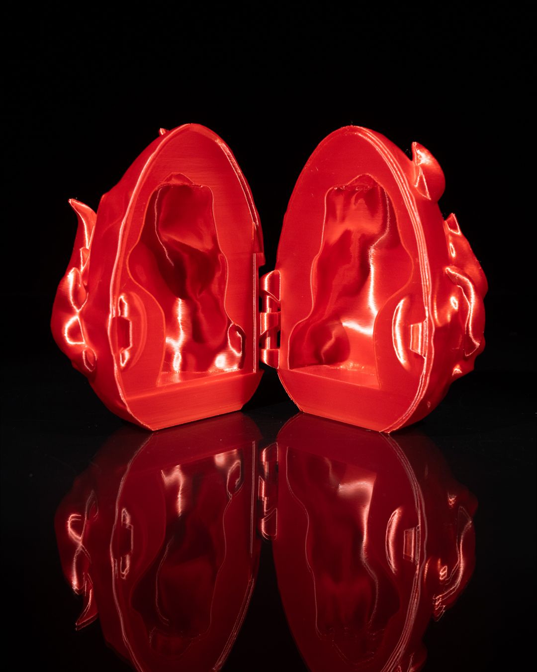 3D Printed Baby Fire Dragon & Egg – Mystical Hatchling Collectible - Image 8