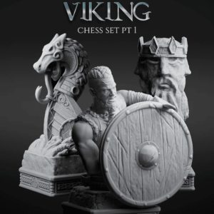 Viking Chess Set, Pt. I (Pawn, Knight & Rook)