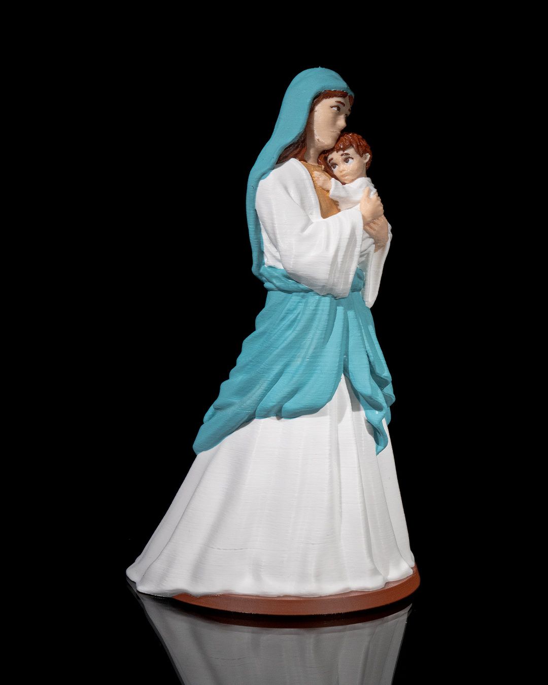 Imagem Nossa Senhora com Menino Jesus Decoração Religiosa Presente - Image 6