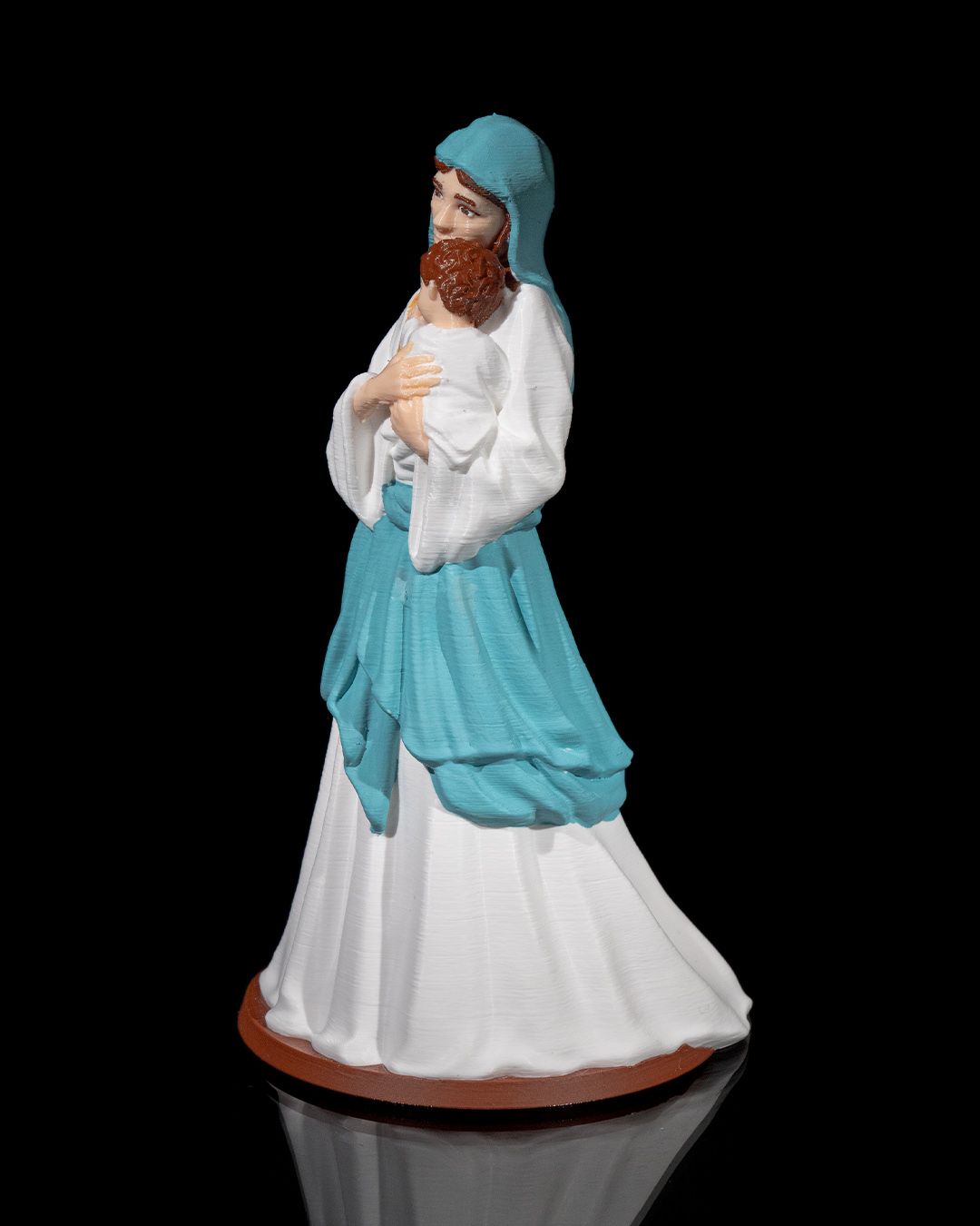 Imagem Nossa Senhora com Menino Jesus Decoração Religiosa Presente - Image 7