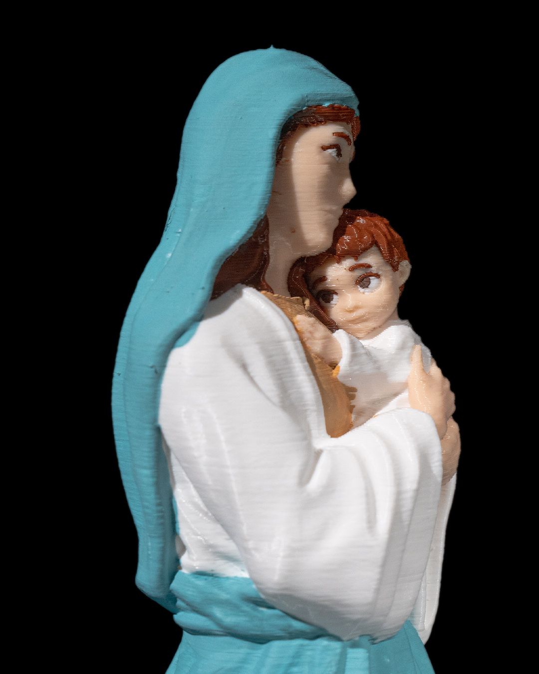 Imagem Nossa Senhora com Menino Jesus Decoração Religiosa Presente - Image 11