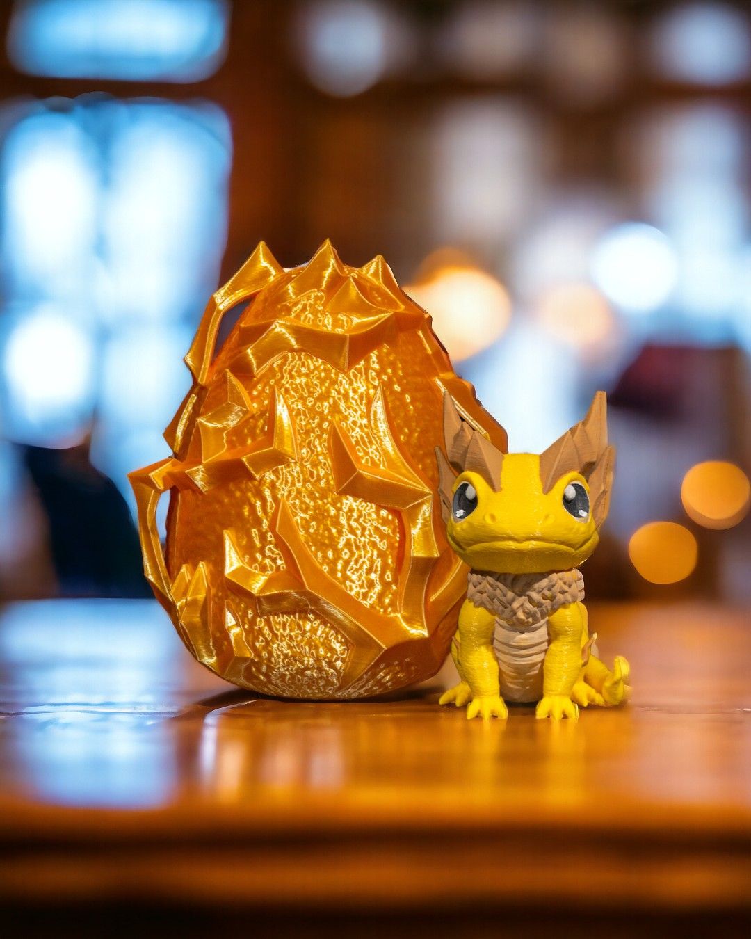3D Printed Baby Lightning Dragon & Egg – Electrifying Hatchling Collectible - Image 5