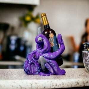 Merlot the Octopus Wine Holder: Elegant and Whimsical Wine Storage