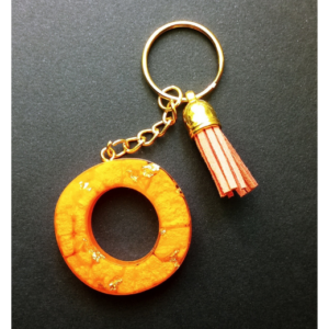 Atslēgu Piekariņš "O" - oranžs