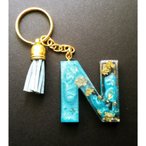 Atslēgu Piekariņš "N" - zils