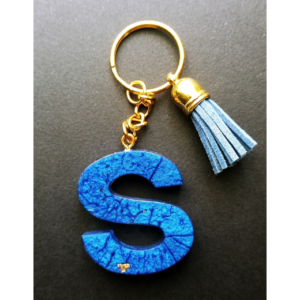 Atslēgu Piekariņš "S" - zils