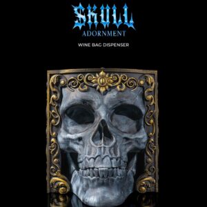 Skull Adornment Wine Bag Dispenser