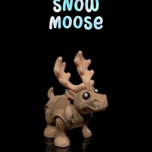 Keychain - Snow Moose