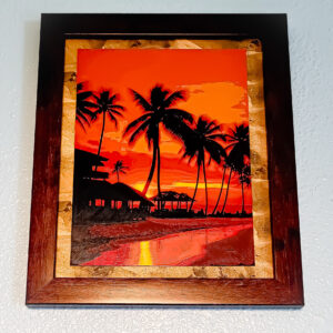 Beach Sunset 3D Printed Artwork