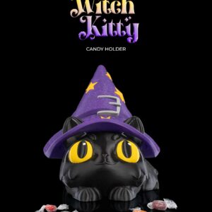 Witch Kitty Candy Holder
