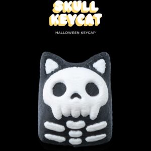 Skull Keycat Halloween Keycap