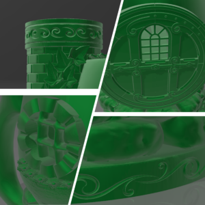 Cozy Shire Dice Tower/koozie