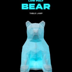 Low Poly Bear USB RGB Table Lamp