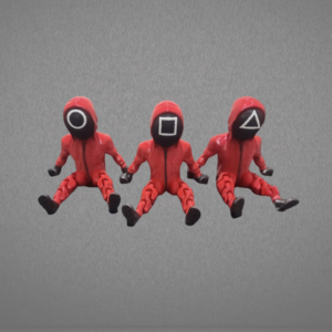 KIT com 3 Trabalhadores Round 6: 1 Quadrado, 1 Triângulo e 1 Redondo