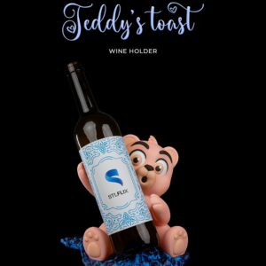 Teddy's Toast Wine Holder