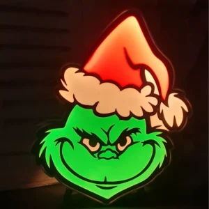 Grinch light box