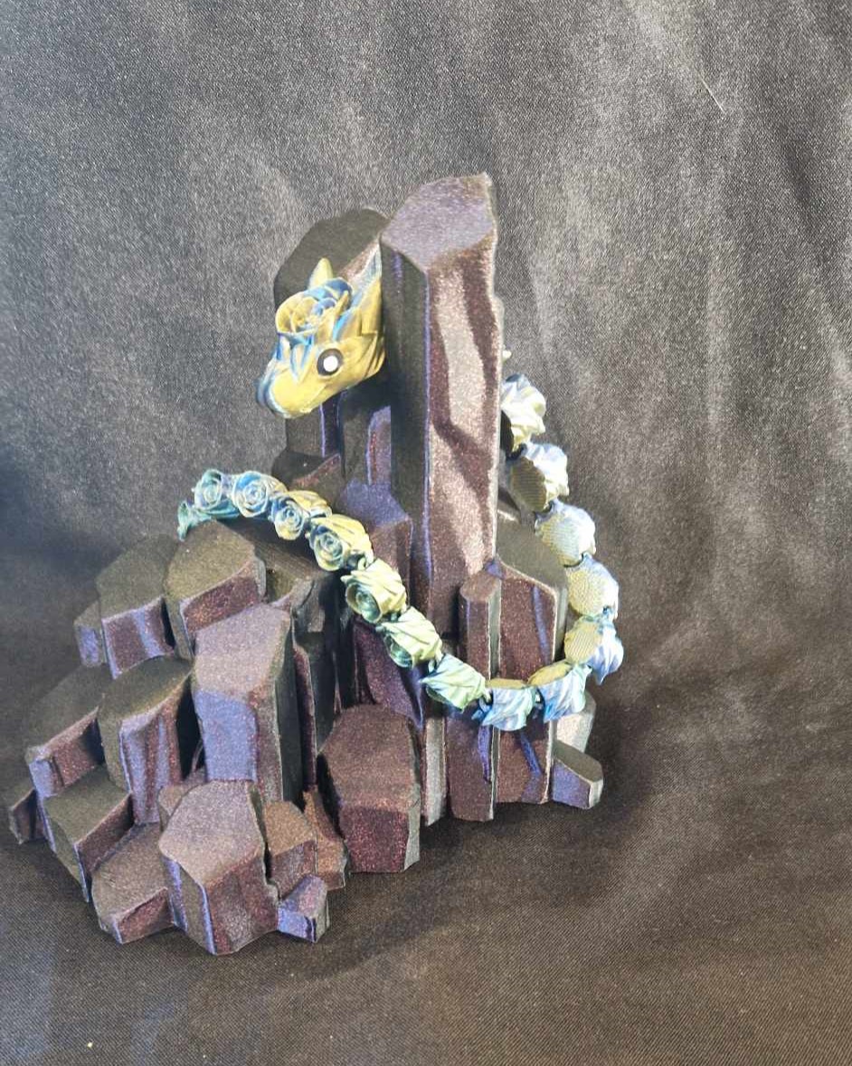 Bébé serpent rose articulé - Image 2