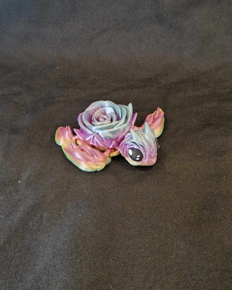 Tortue rose articulée