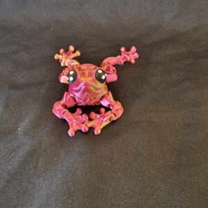 Grenouille rose articulée