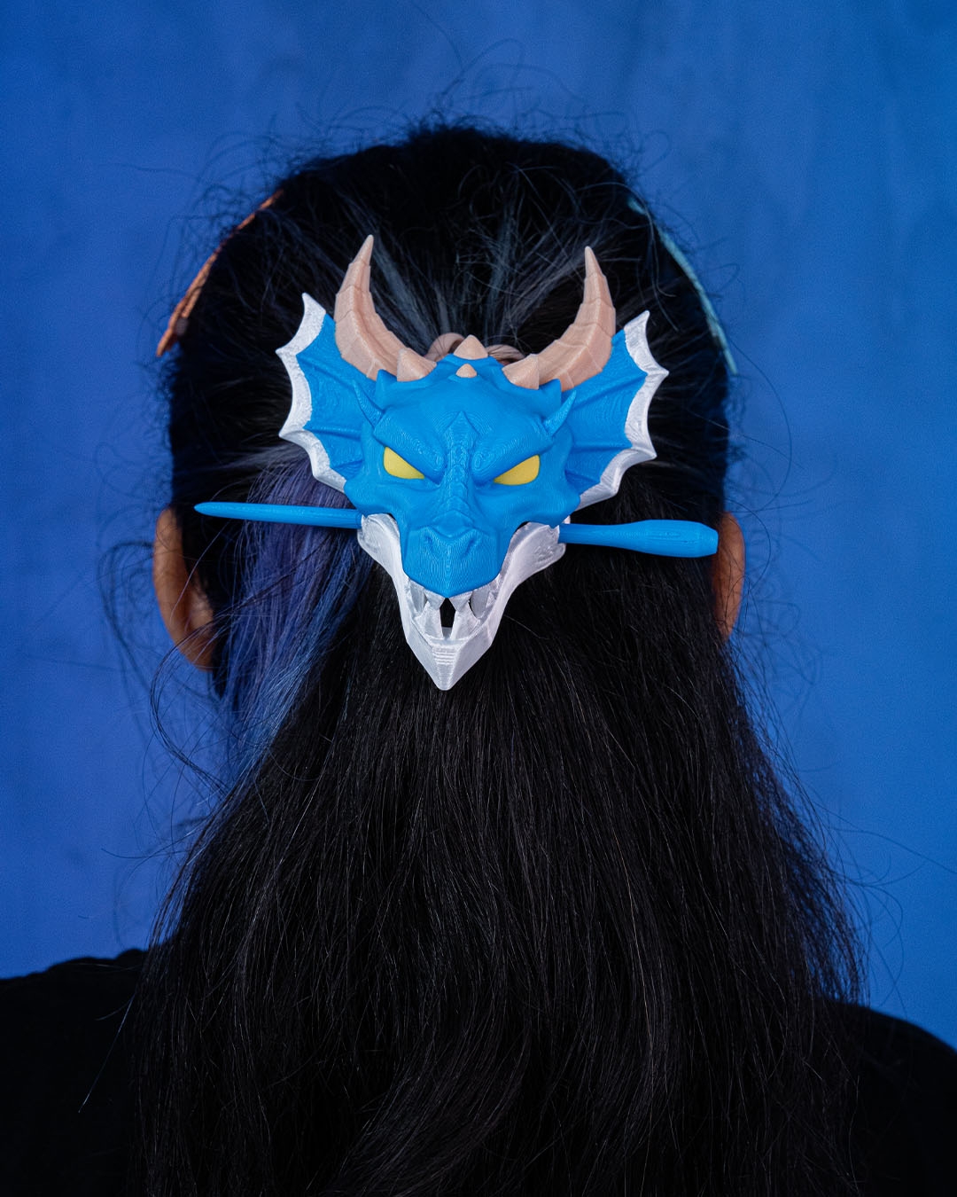 Dragon’s Relic Hair Pin | 3D Printed Fantasy Hair Accessory - Image 3