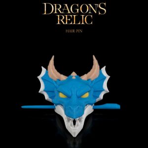 Dragon’s Relic Hair Pin | 3D Printed Fantasy Hair Accessory