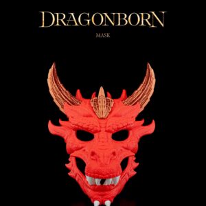 Dragonborn Mask | 3D Printed Cosplay & Fantasy Armor