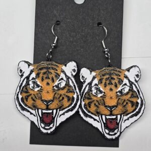 Custom 3D-Printed School Logo Earrings | Personalized Colors