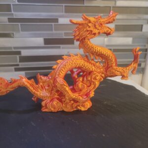Gold/Red Cloud Dragon, Chineese Luck Dragon