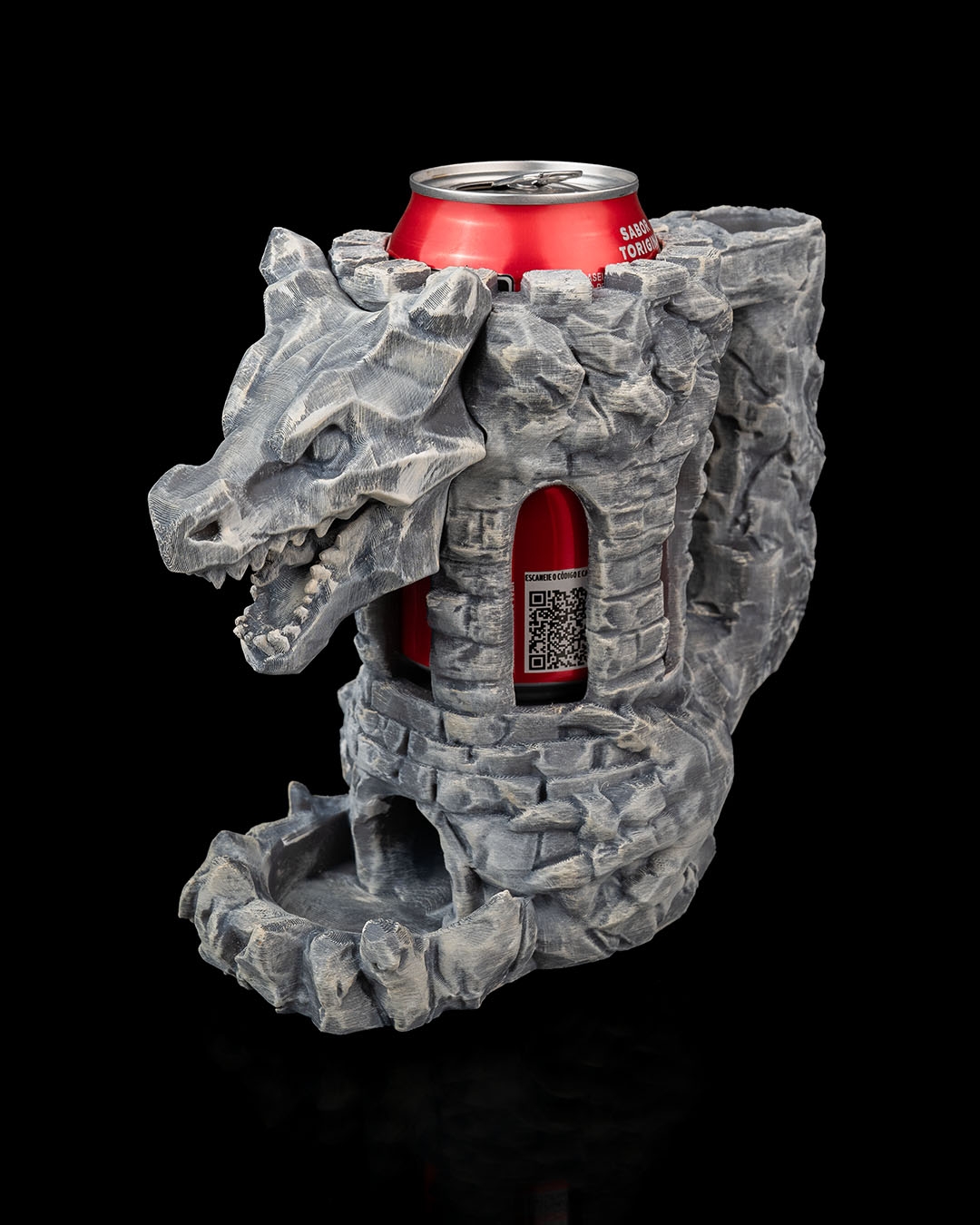 Dragon's Fortress Can Holder & Dice Tower
