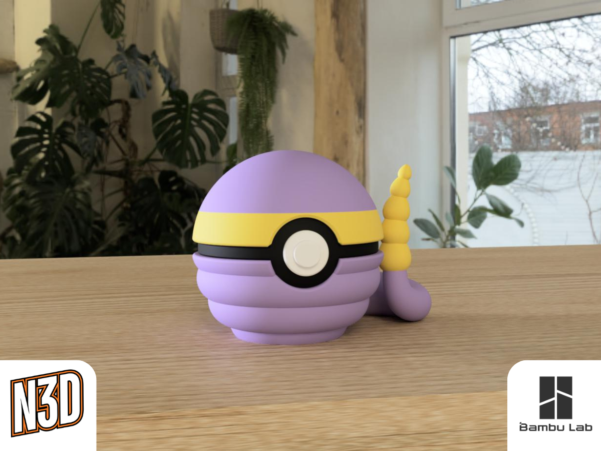 N3D Pokéball - 0023 Ekans