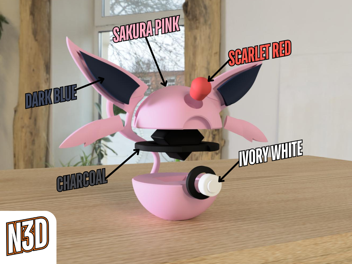 N3D Pokéball - 0196 Espeon - Image 2