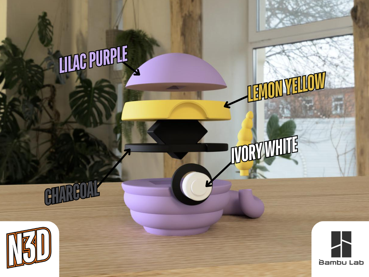 N3D Pokéball - 0023 Ekans - Image 2