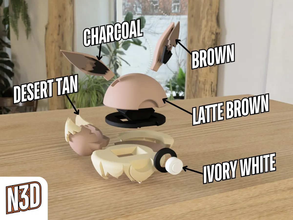 N3D Pokéball - 0133 Eevee - Image 2