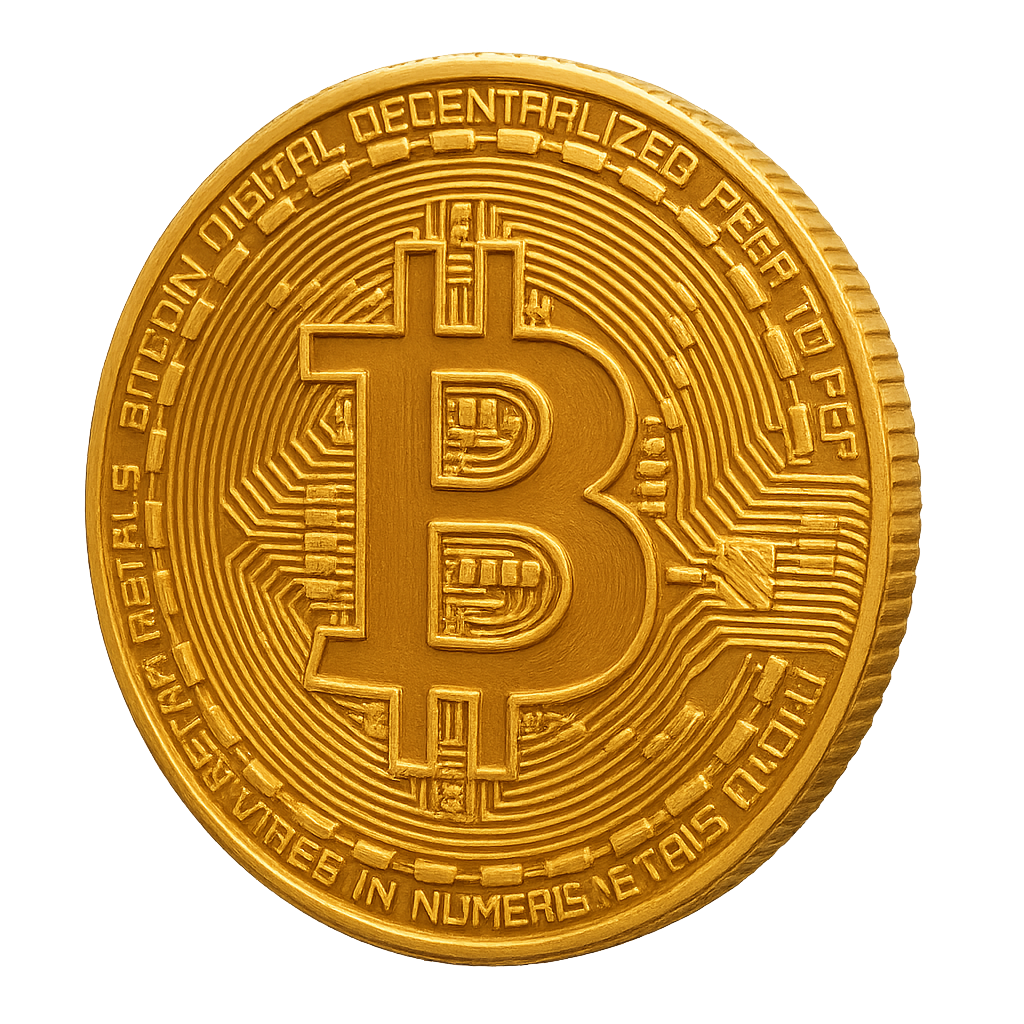 Moeda de Bitcoin 3D Decorativa – 13 cm de Diâmetro - Image 4