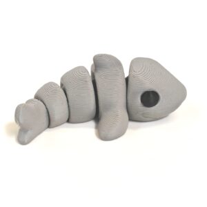 Printipop 3D Druck Henry Hai grau beweglich