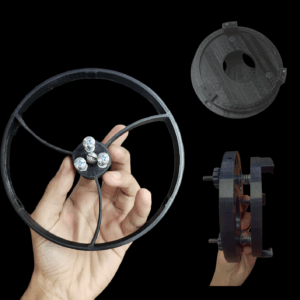 Kit de suportes para espelho primário de 114mm e aranha para espelho secundário, compatíveis com tubo de 150mm para telescópio newtoniano.