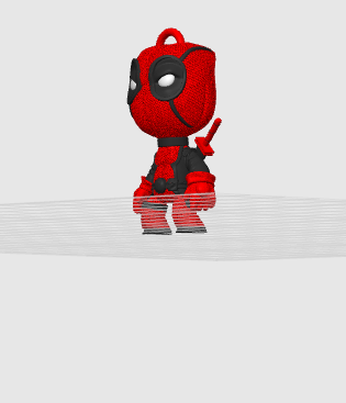 Chaveiro Deadpool Detalhado 5cm - Image 2