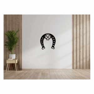 Horseshoe & Four-Leaf Clover Wall Decoration
