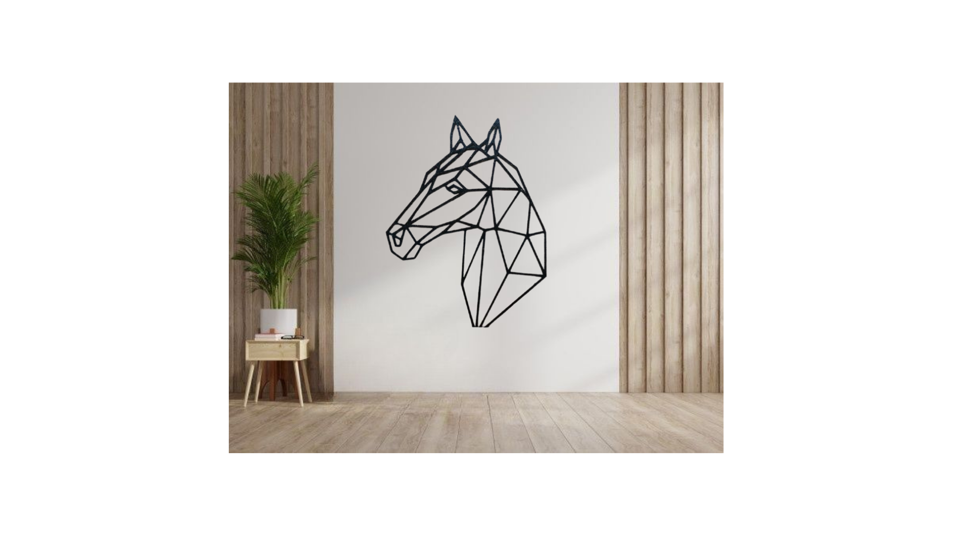 Geometric Horse Wall Decoration