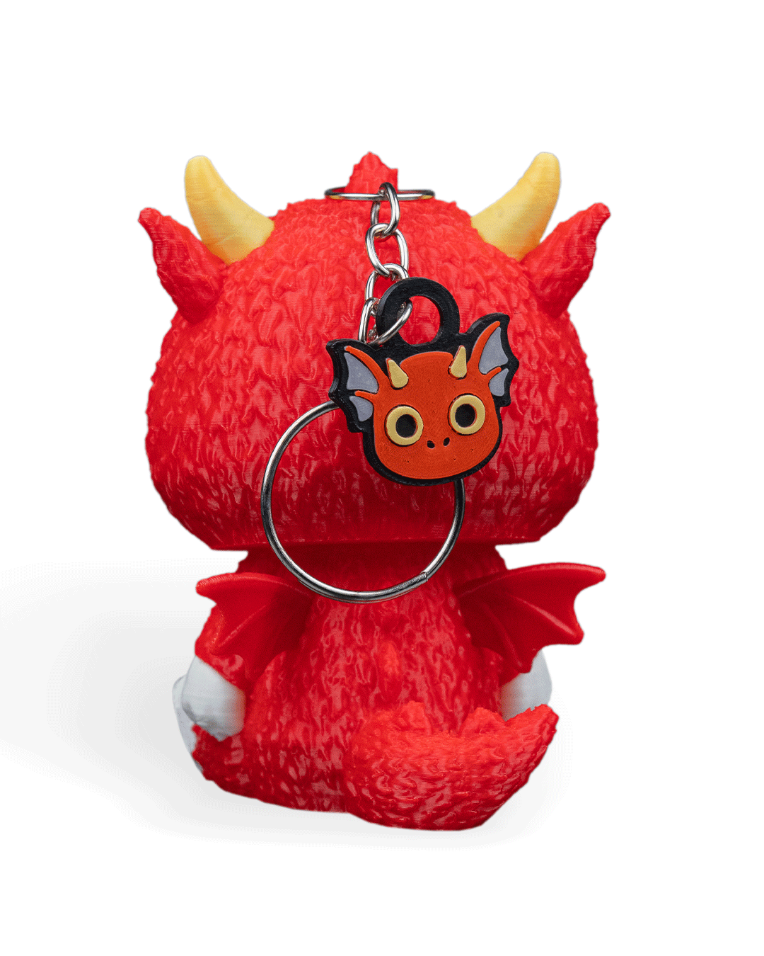 Chaveiro Colecionável Skubbies Scorchi(O Dragão) Estilo Labubu- Impressão 3D - Image 15