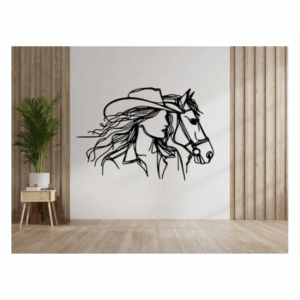 Woman & Horse Wall Decoration