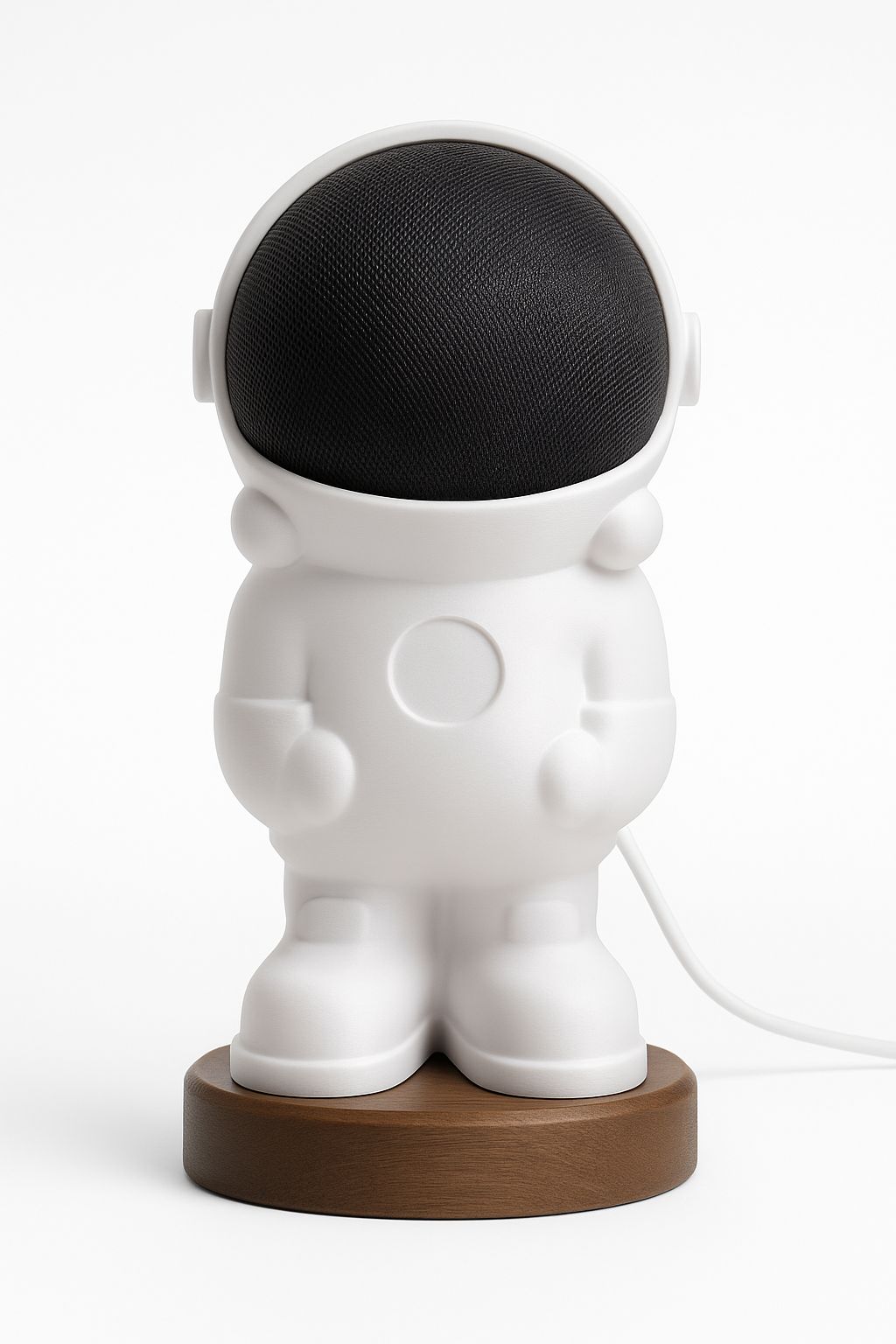 Suporte Astronauta para Alexa – Estilo e Proteção para Seu Echo Dot 4 ou 5