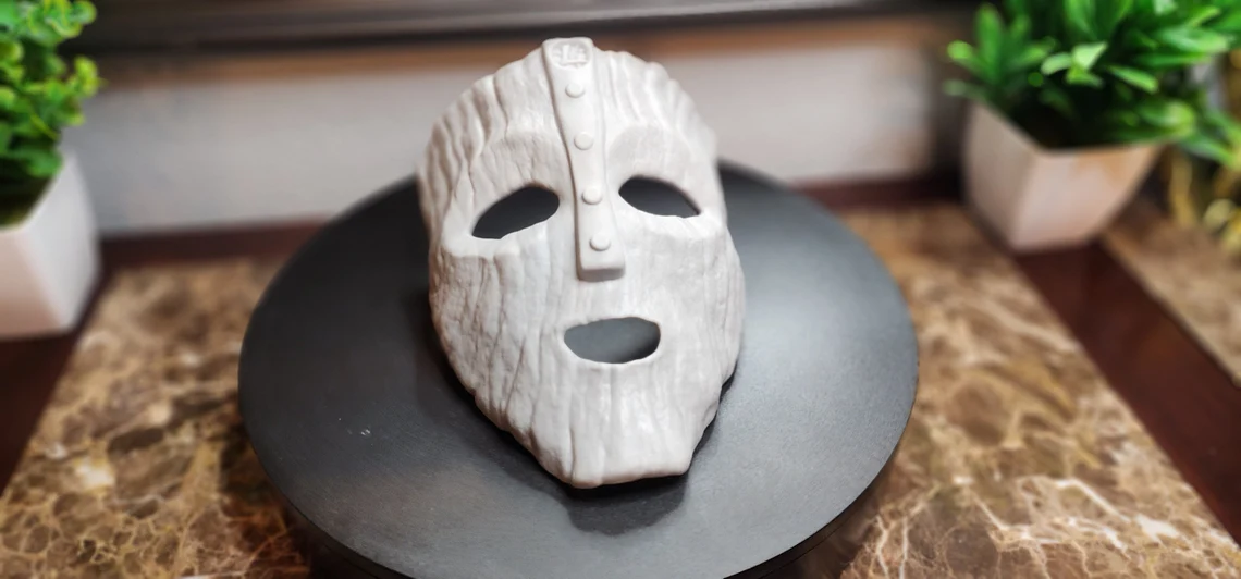 The Mask of Loki (Unpainted) – Norse God of Mischief 3D Printed Decor, Costume & Cosplay - Image 3