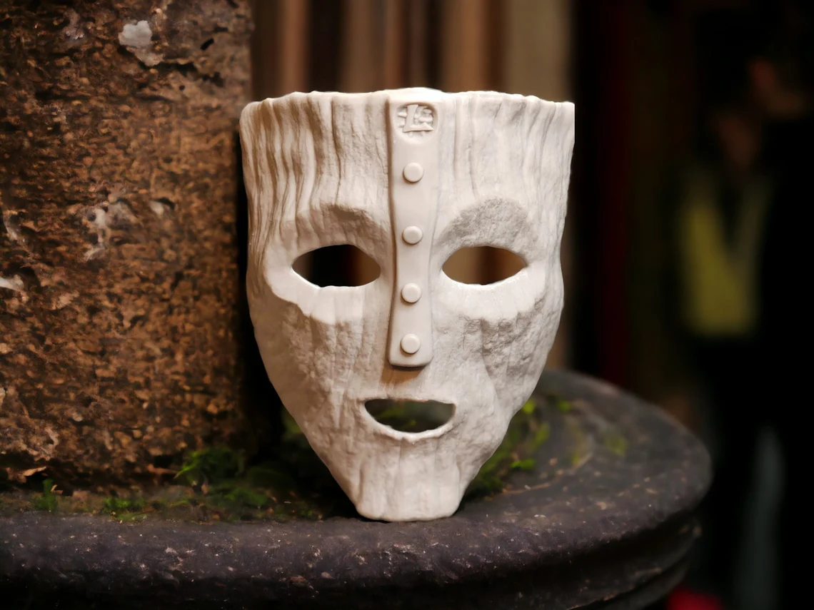 The Mask of Loki (Unpainted) – Norse God of Mischief 3D Printed Decor, Costume & Cosplay - Image 2