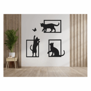 Playful Cats Wall Decoration