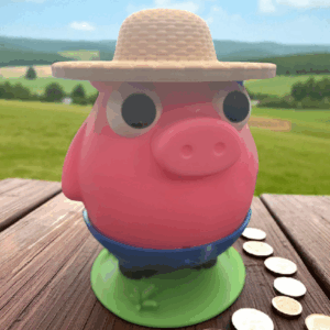 Farmer Piggy Bank