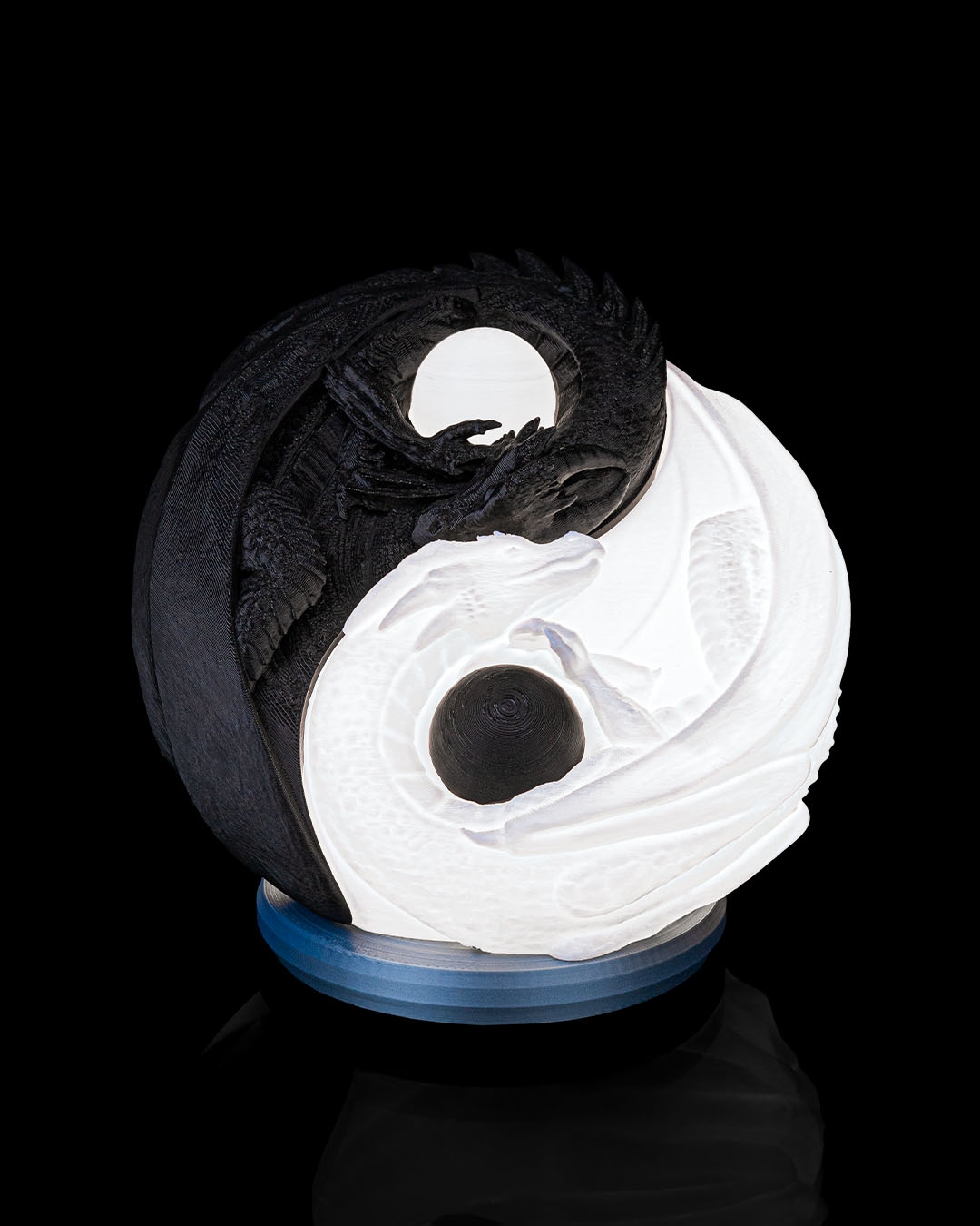 Luminária Yin Yang Dragões – Luz Decorativa 3D - luminária de mesa - Image 2