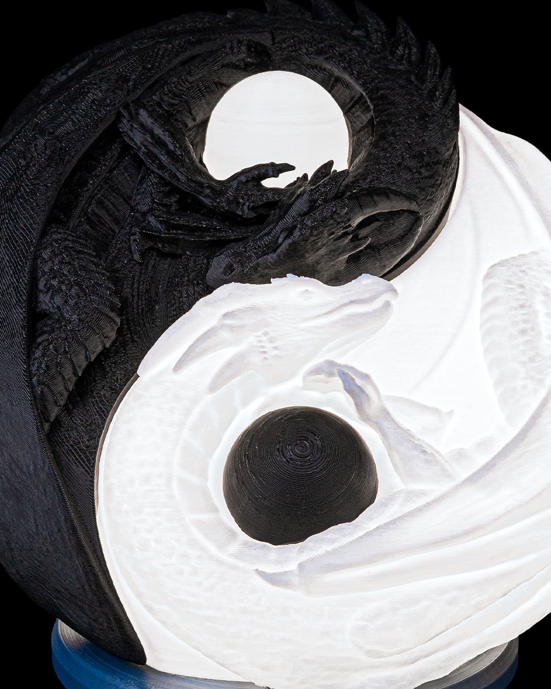 Luminária Yin Yang Dragões – Luz Decorativa 3D - luminária de mesa - Image 3