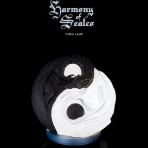 Luminária Yin Yang Dragões – Luz Decorativa 3D - luminária de mesa